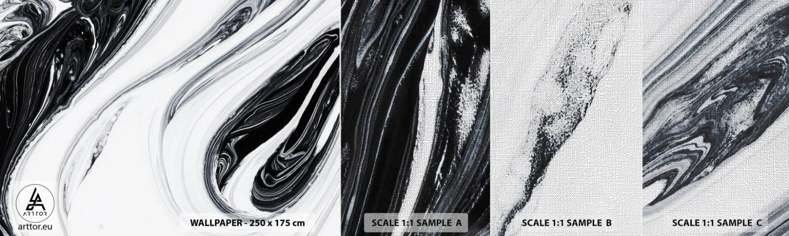 Vzor Fototapety Premium Canvas - Spojení protikladů - Malovat, Kus, Moderní - 100x30 cm