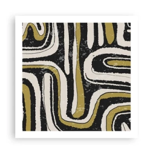 Plakát - Kompozice: trakty a uličky - 60x60 cm