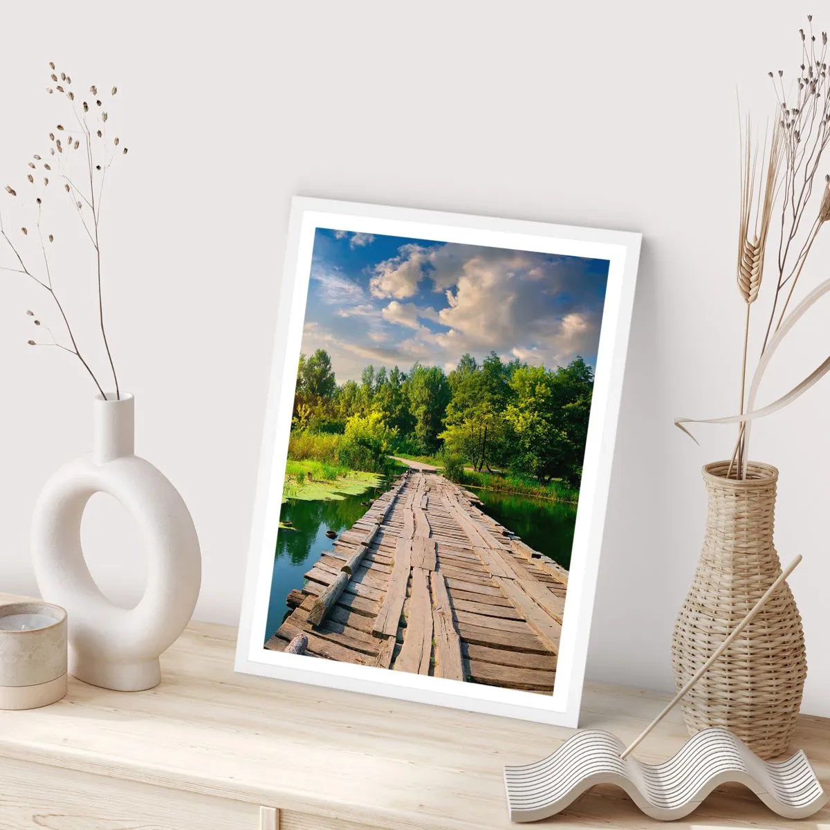 Plakát v bílém rámu - Léto, léto všude - 50x70 cm