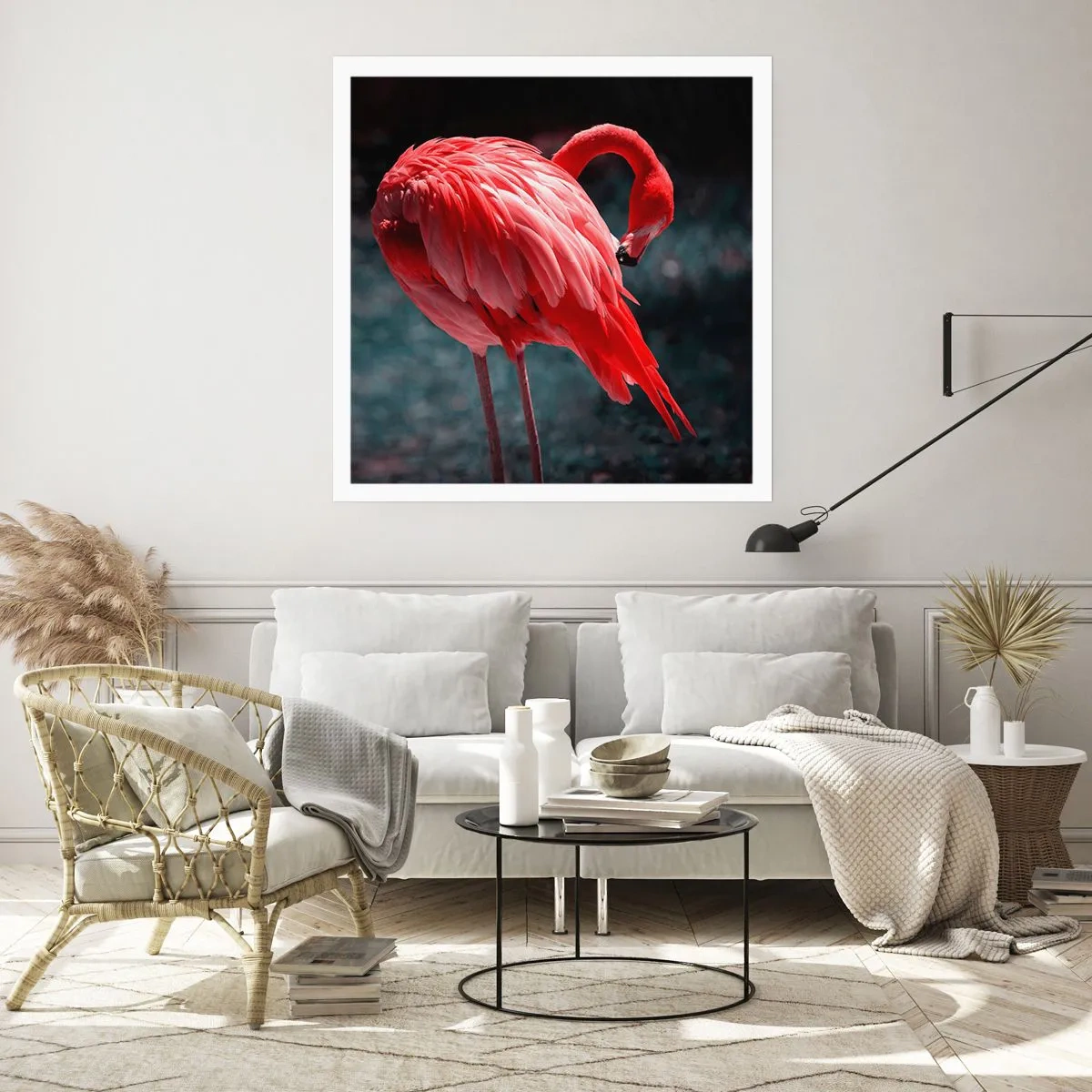 Plakát - Karmínová báseň přírody - 40x40 cm