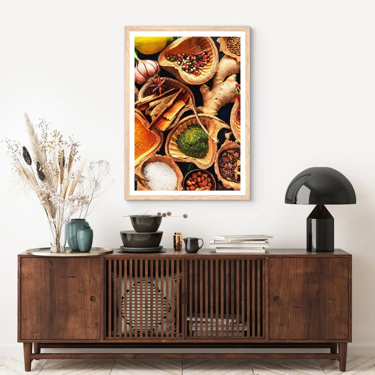 Plakát v rámu světlý dub - Vezmi si, co chceš - 70x100 cm