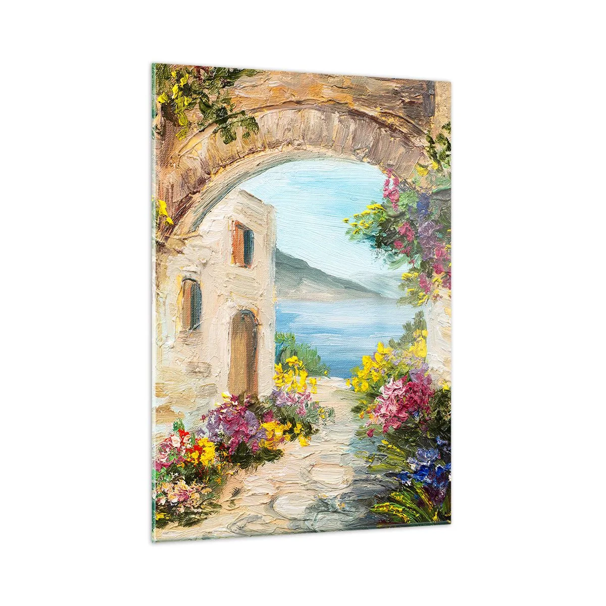 Obraz na skle - Půvab pobřežní krajiny - 50x70 cm