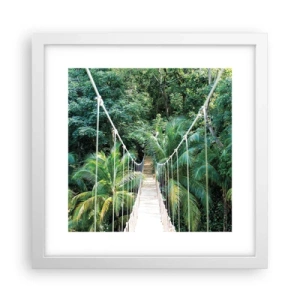 Plakát v bílém rámu - Welcome to the jungle! - 30x30 cm