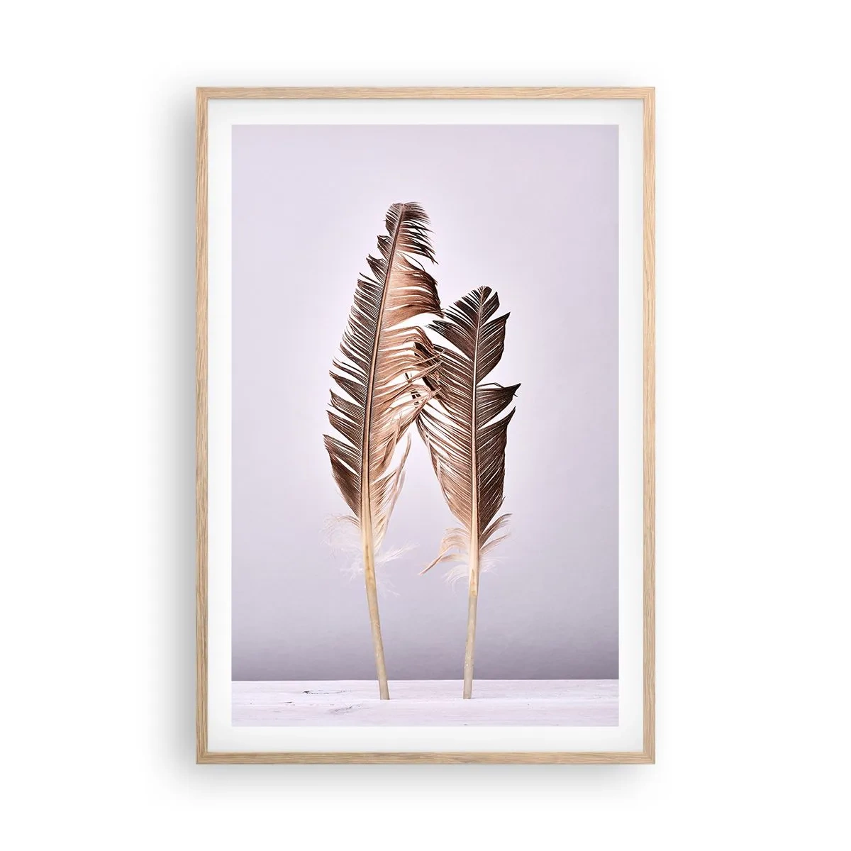 Plakát v rámu světlý dub - Proti nicotě - 61x91 cm