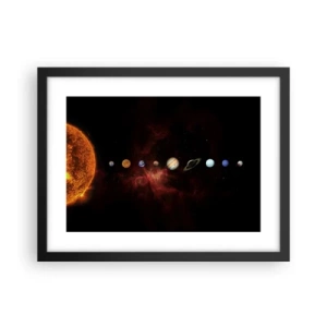 Plakát v černém rámu - Naše čtvrť - 40x30 cm