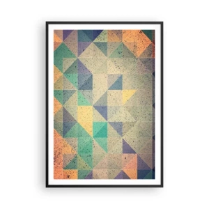 Plakát v černém rámu - Republika trojúhelníků - 70x100 cm