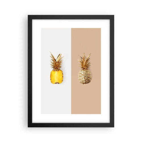 Plakát v černém rámu - Ananas pro nás - 30x40 cm