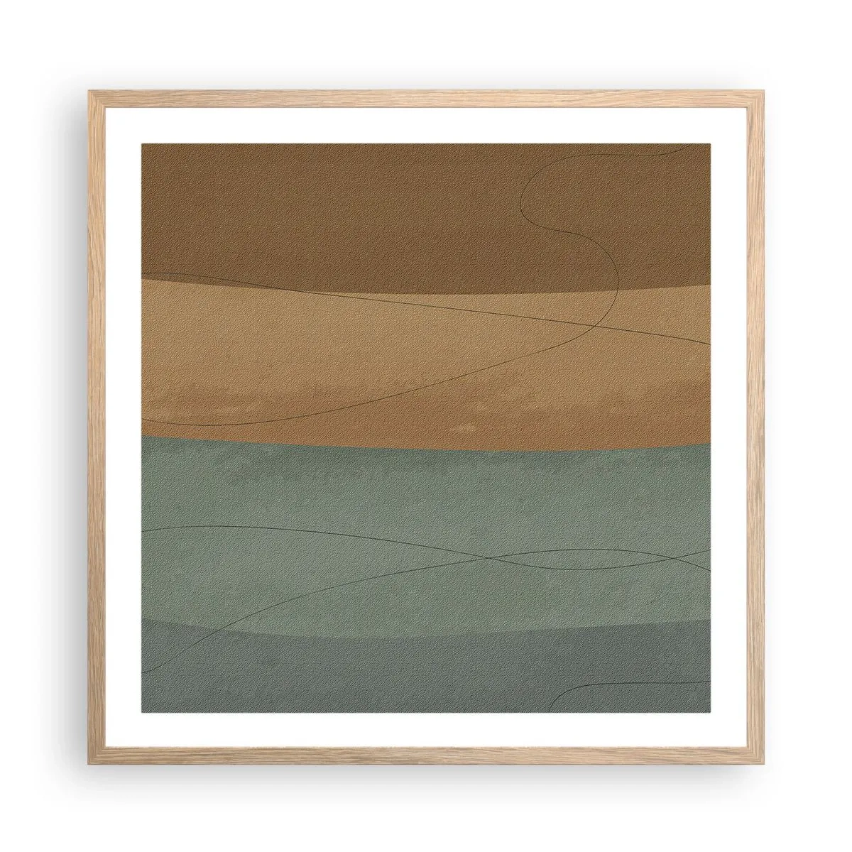 Plakát v rámu světlý dub - Horizontální kompozice - 60x60 cm