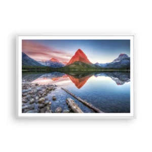 Plakát v bílém rámu - Teplo a chlad - 100x70 cm