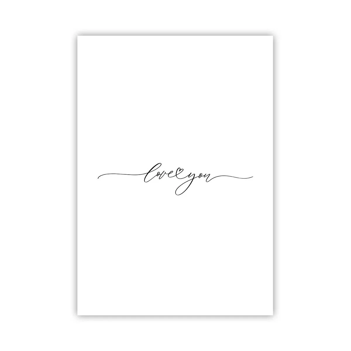 Plakát - Černé na bílém - 70x100 cm