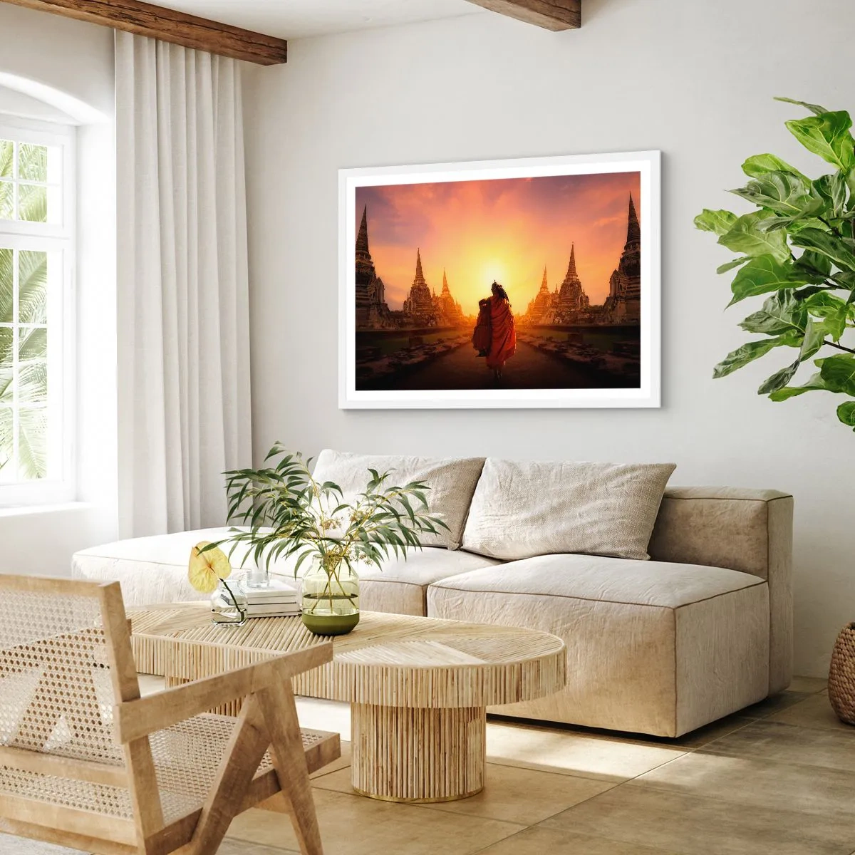 Plakát v bílém rámu - V klidu věčností - 50x40 cm