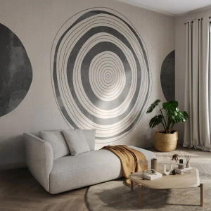 Fototapeta Samolepicí Deluxe Sticker - Důležité je to, co je uprostřed - Kola, Minimalistický, Moderní - 100x70 cm