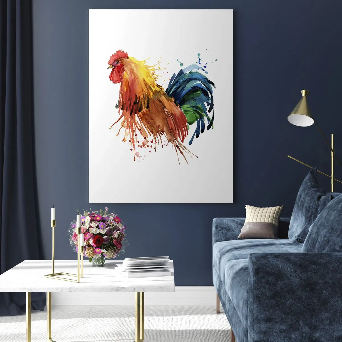 Obraz na skle - Královský šat, královská pýcha - 80x120 cm
