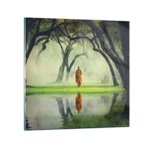 Obraz na skle - Na cestě k osvícení - 70x70 cm