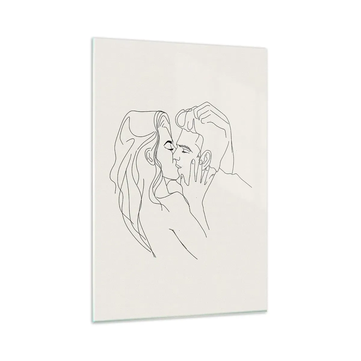 Obraz na skle - Zamotaní citem - 80x120 cm