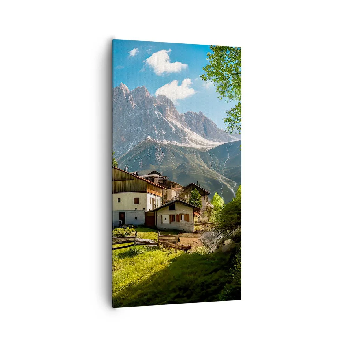 Obraz na plátně - Alpská idyla - 65x120 cm