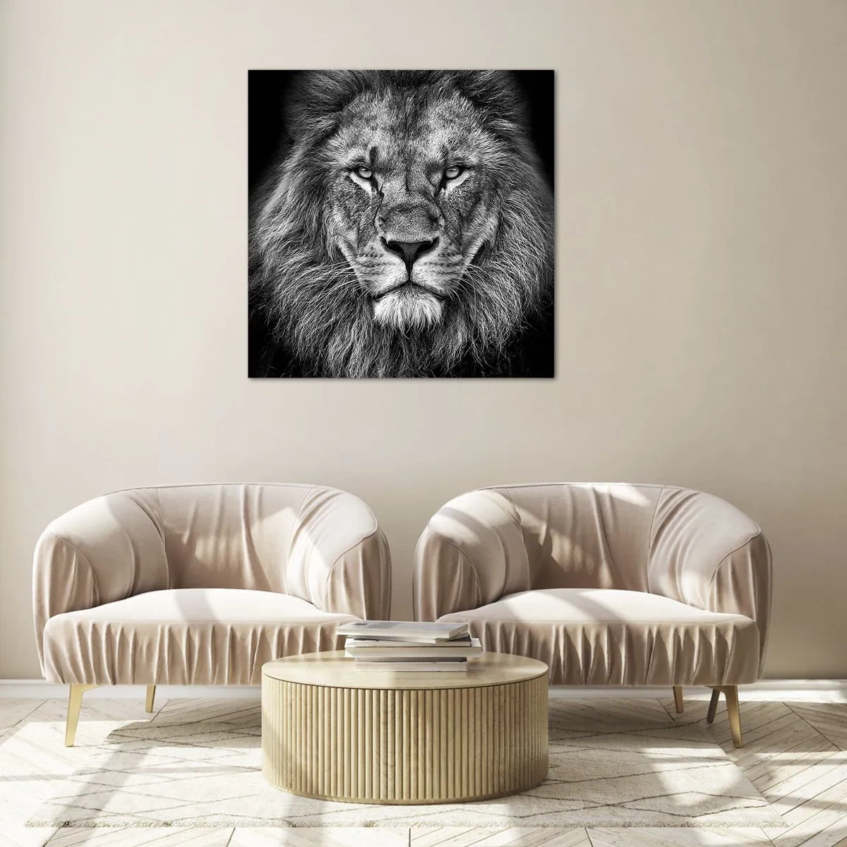 Obraz na skle - V korunovačním oděvu - 40x40 cm