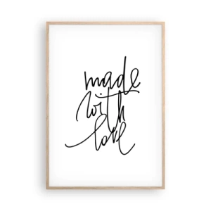 Plakát v rámu světlý dub - Nejlepší značka - 70x100 cm