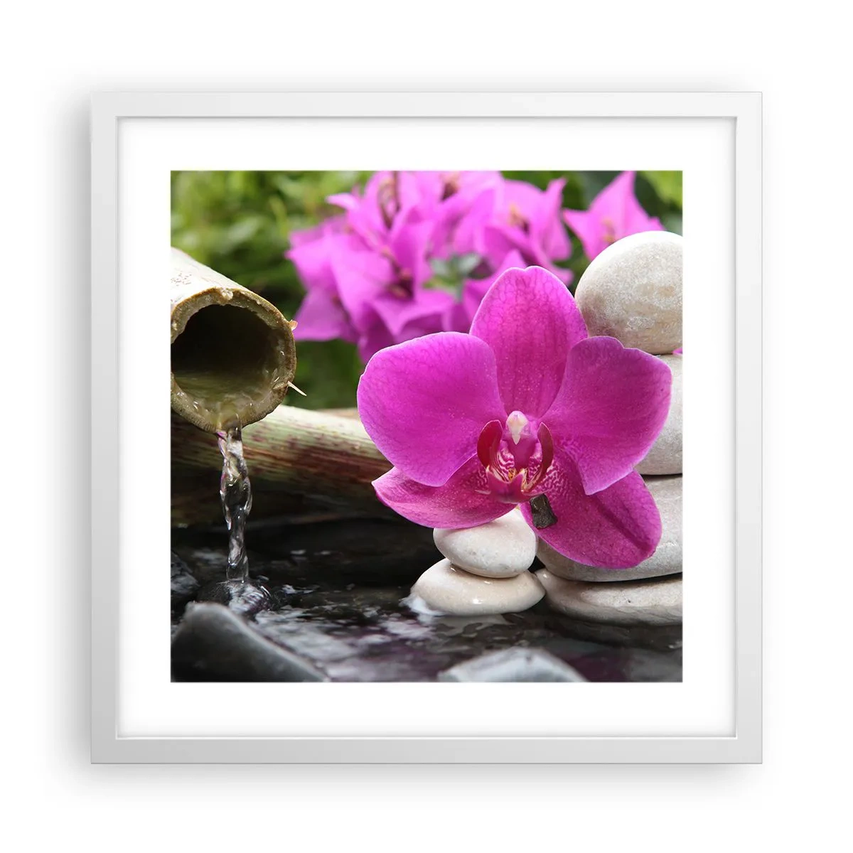 Plakát v bílém rámu - Už odpočíváš - 40x40 cm