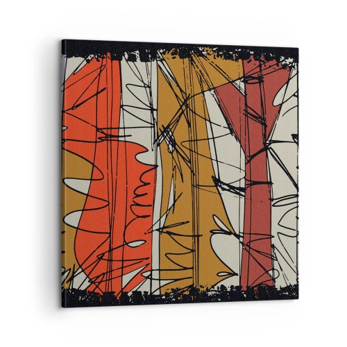 Obraz na plátně - Spontánní kompozice - 60x60 cm