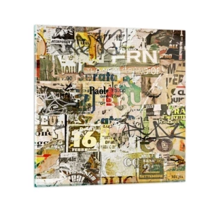 Obraz na skle - Och, děje se to… - 30x30 cm