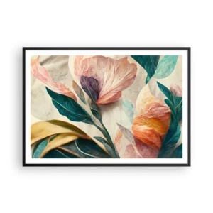 Plakát v černém rámu - Květiny jižních ostrovů - 100x70 cm