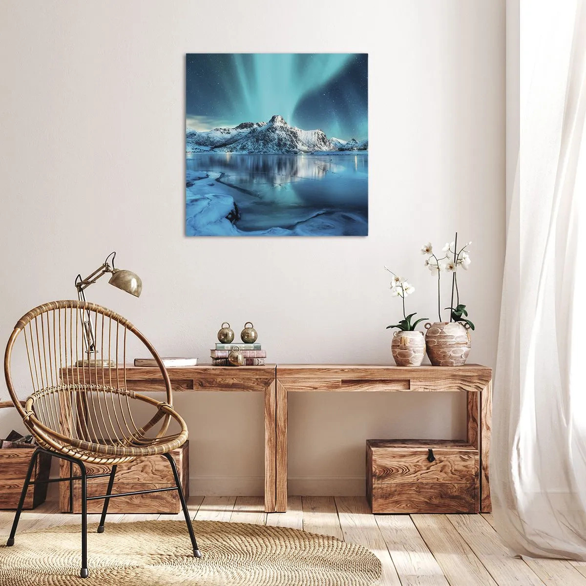 Obraz na plátně - Noc plná světla - 60x60 cm