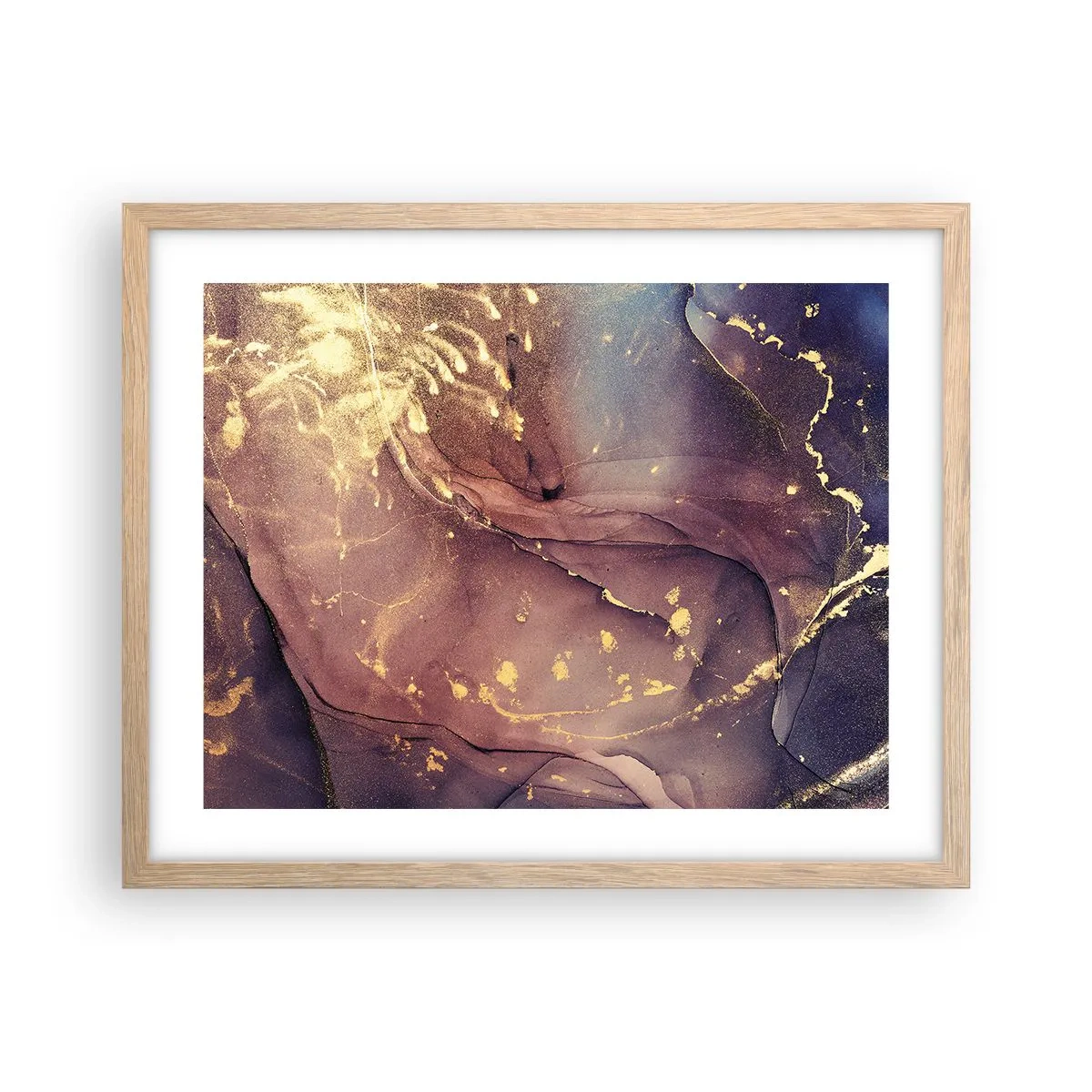 Plakát v rámu světlý dub - Hmota a duch - 50x40 cm