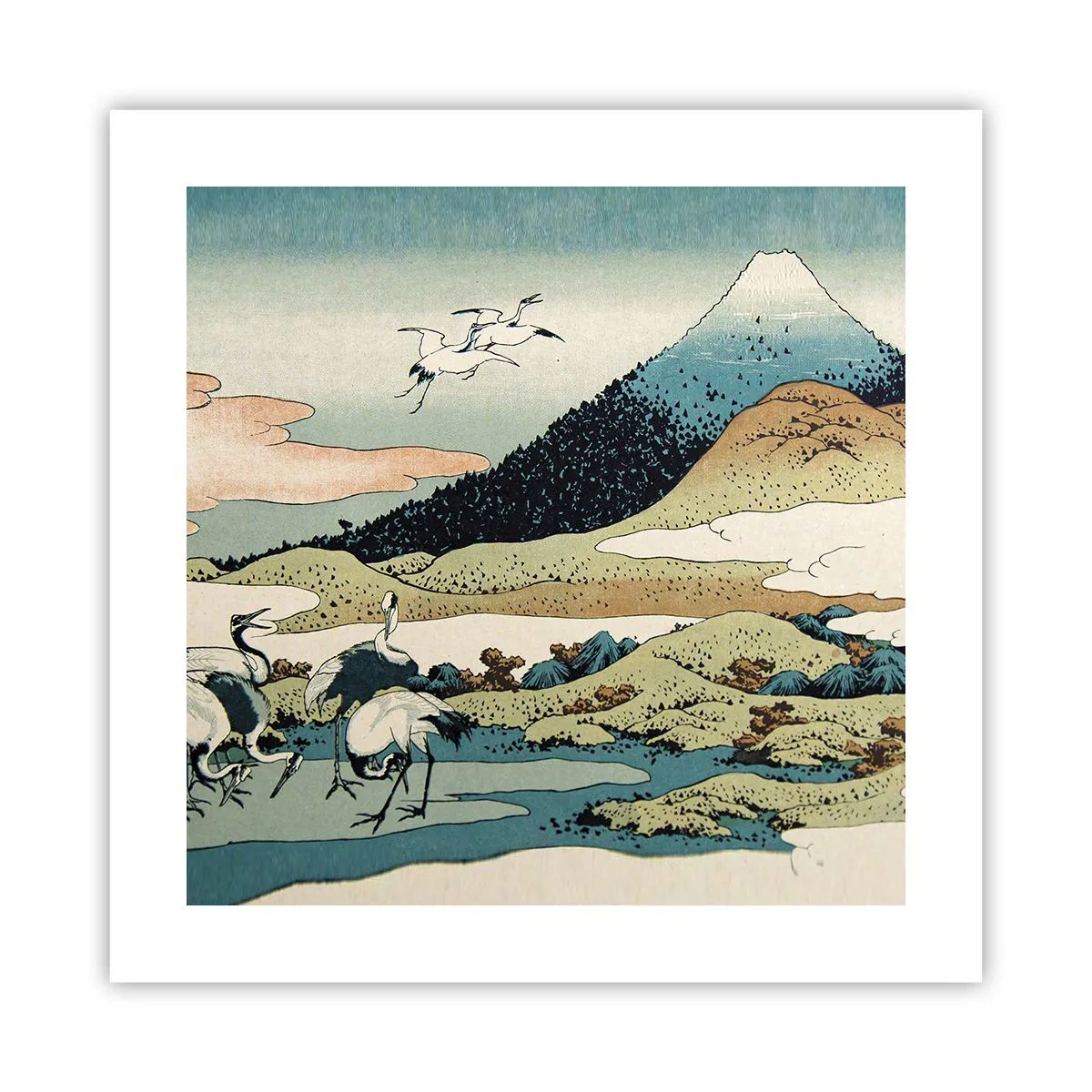 Plakát - V japonském duchu - 40x40 cm