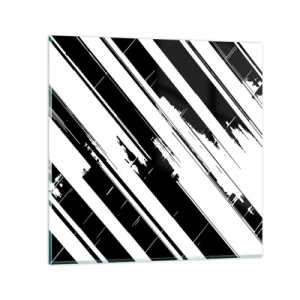Obraz na skle - Intenzivní a dynamická kompozice - 30x30 cm