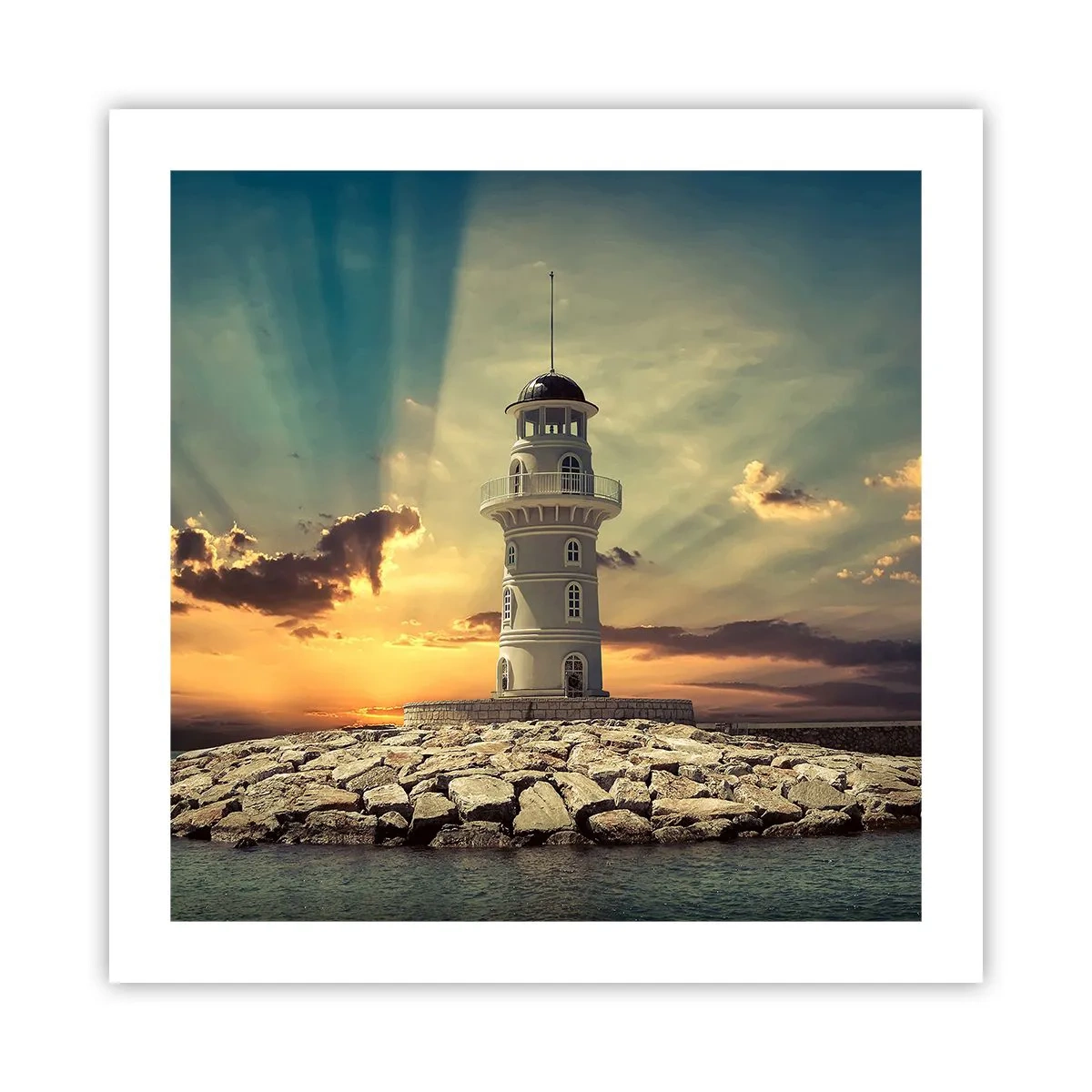 Plakát - Světlo - Dobro - Krása - 50x50 cm