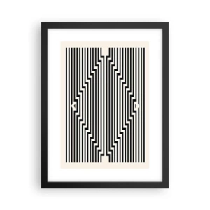 Plakát v černém rámu - Geometrická iluze - 30x40 cm
