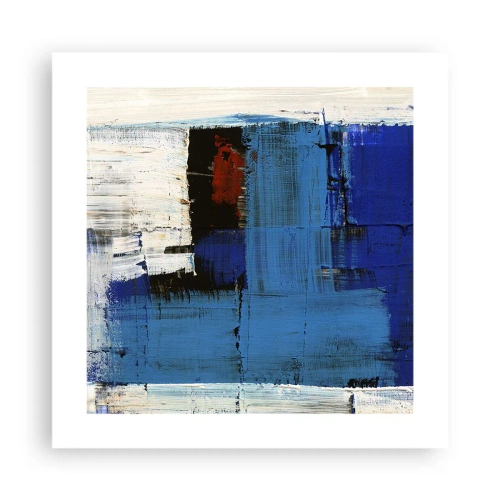 Plakát - Tajemství modré - 40x40 cm
