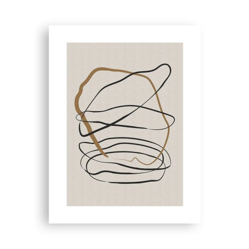 Plakát - Kompozice – tanec ve smyčce - 30x40 cm