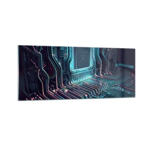 Obraz na skle - Jen tak přemýšlím… - 100x40 cm