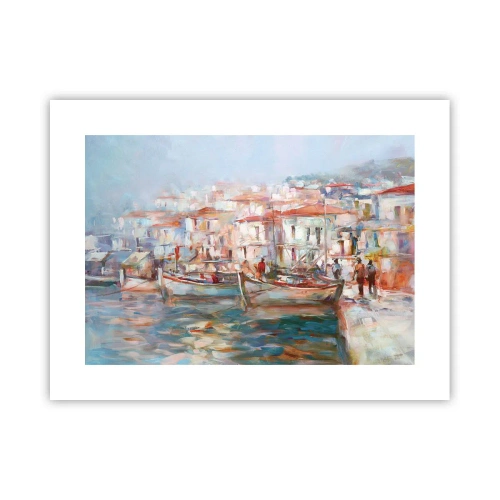 Plakát - Pastelová dovolená - 40x30 cm