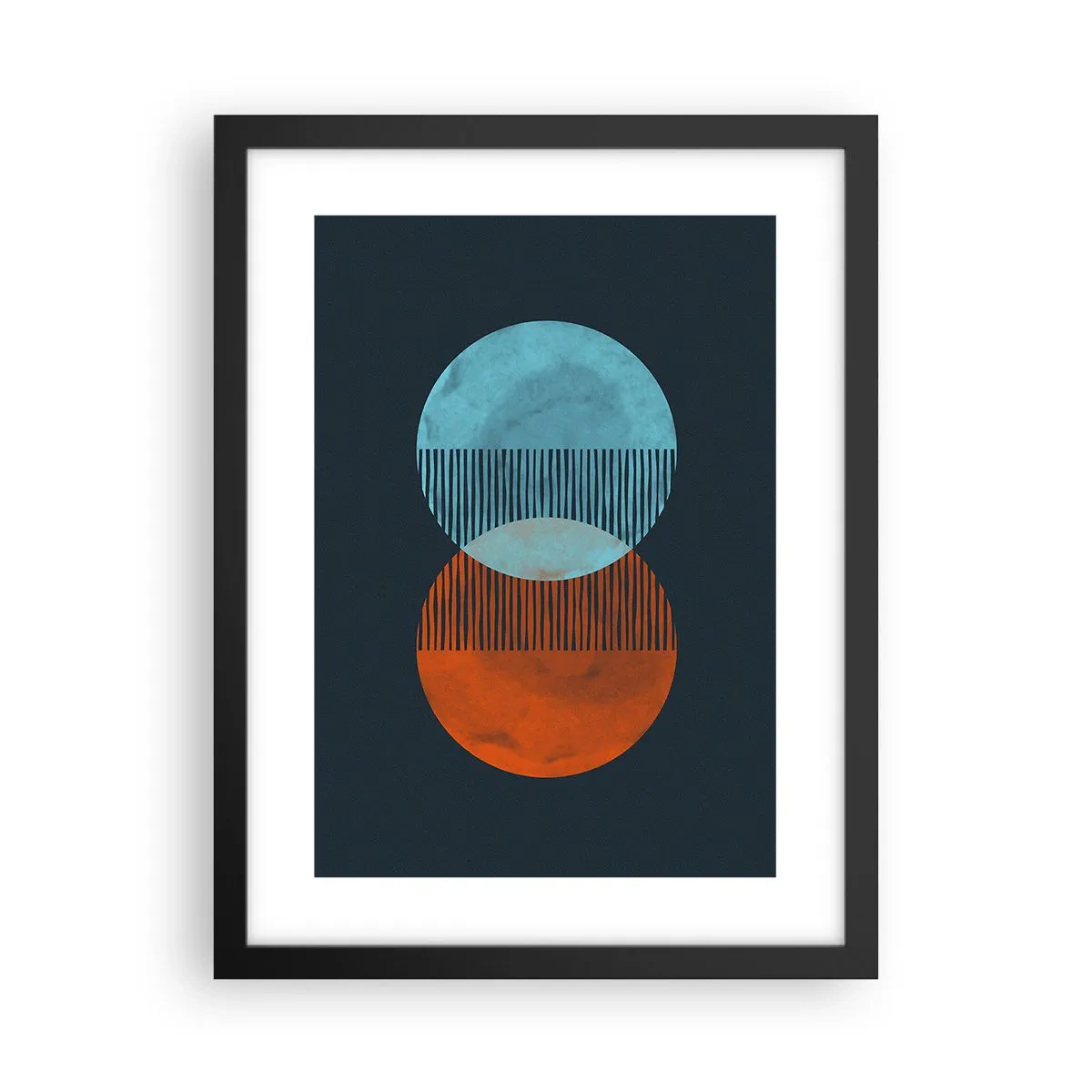 Plakát v černém rámu - Astronomická fantazie - 30x40 cm