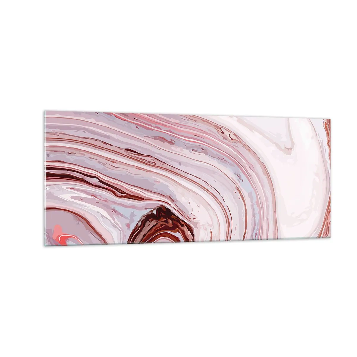 Obraz na skle - Rovně, potom vpravo dolů - 100x40 cm