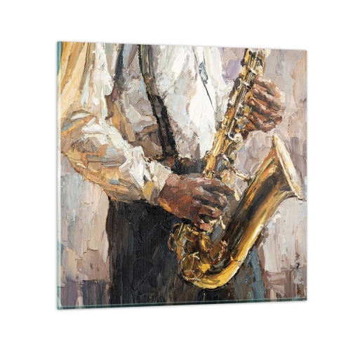 Obraz na skle - Čas na sólovou hru - 70x70 cm