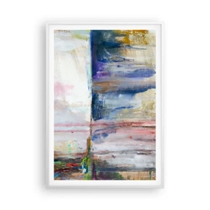 Plakát v bílém rámu - Barevné dojmy a asociace - 70x100 cm