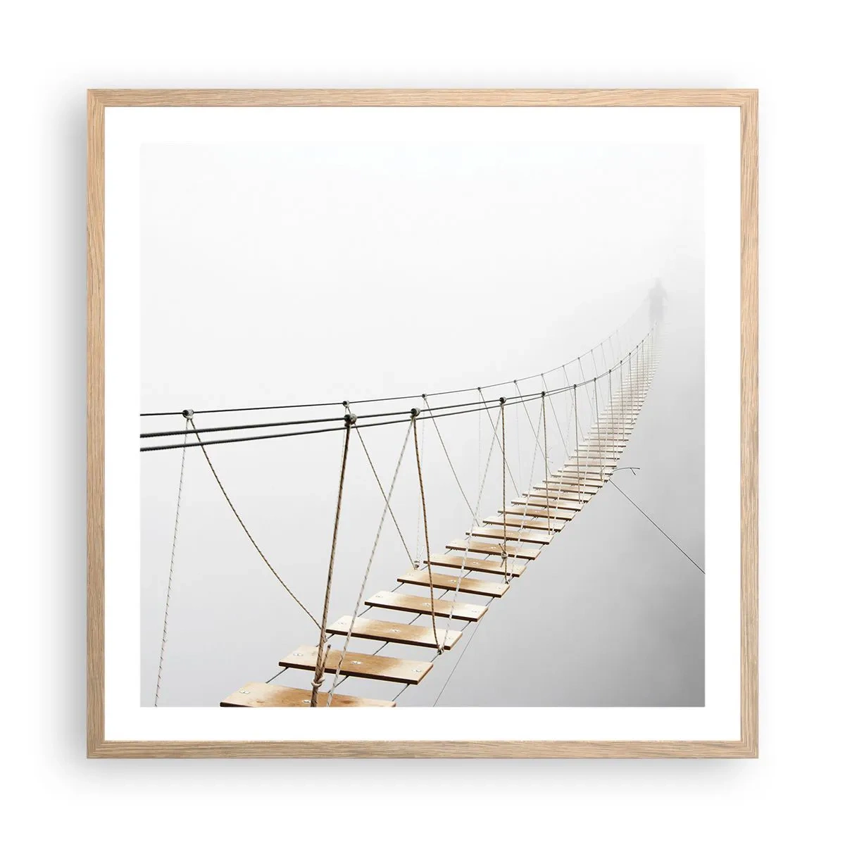 Plakát v rámu světlý dub - Kam vás zavede? - 60x60 cm