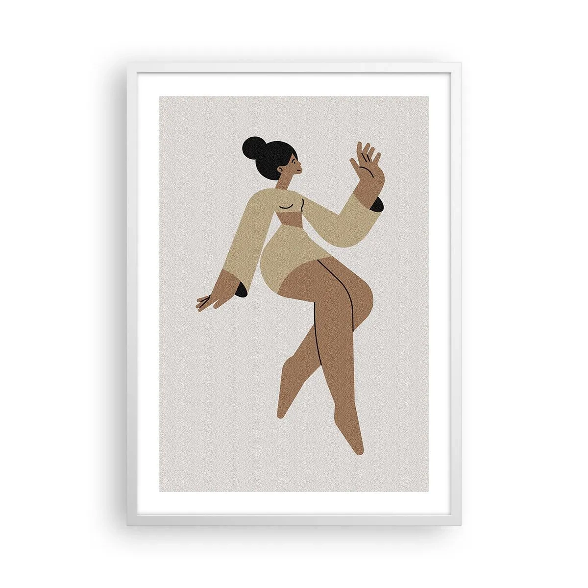 Plakát v bílém rámu - Tvar půvabu - 50x70 cm