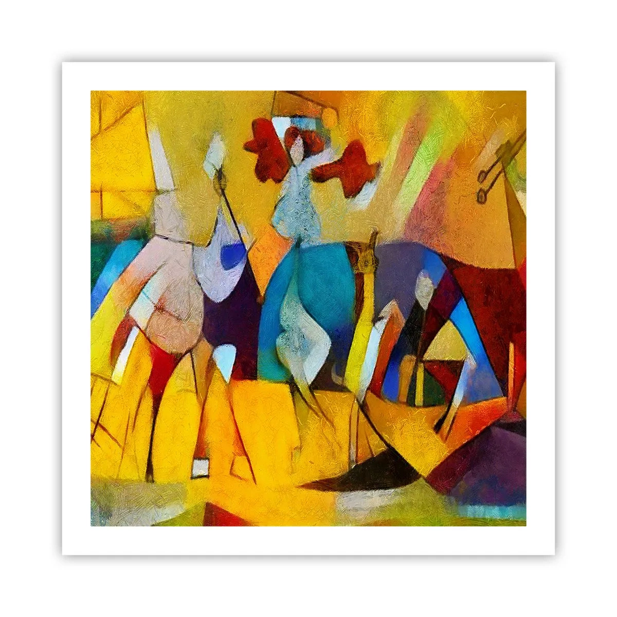 Plakát - Slunce - život - radost - 60x60 cm