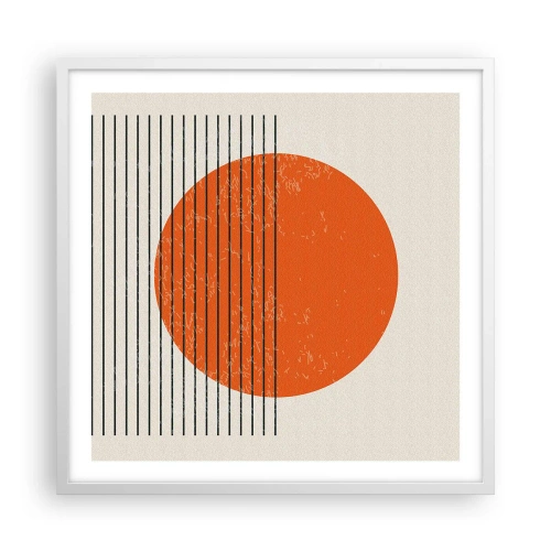 Plakát v bílém rámu - Vždy slunce - 60x60 cm
