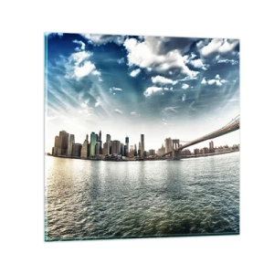 Obraz na skle - Skleněný ostrov - 60x60 cm