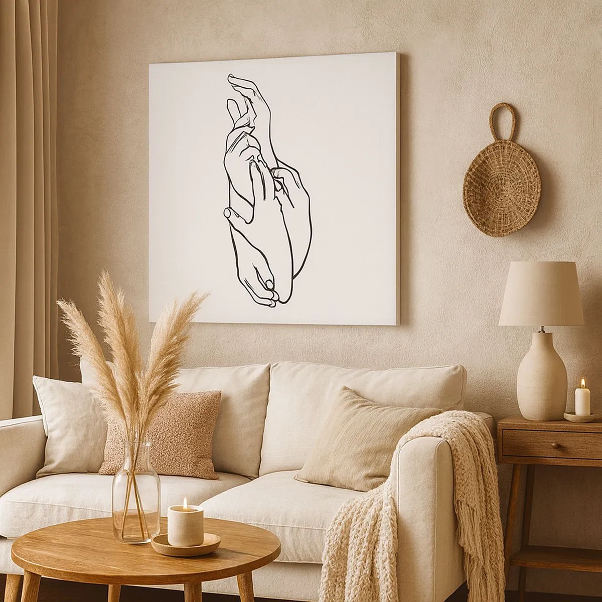 Obraz na plátně - Dobrý dotek - 30x30 cm