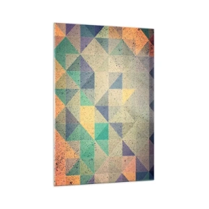 Obraz na skle - Republika trojúhelníků - 70x100 cm