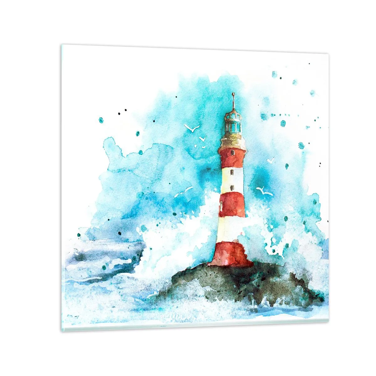 Obraz na skle - Jednota živlů - 40x40 cm