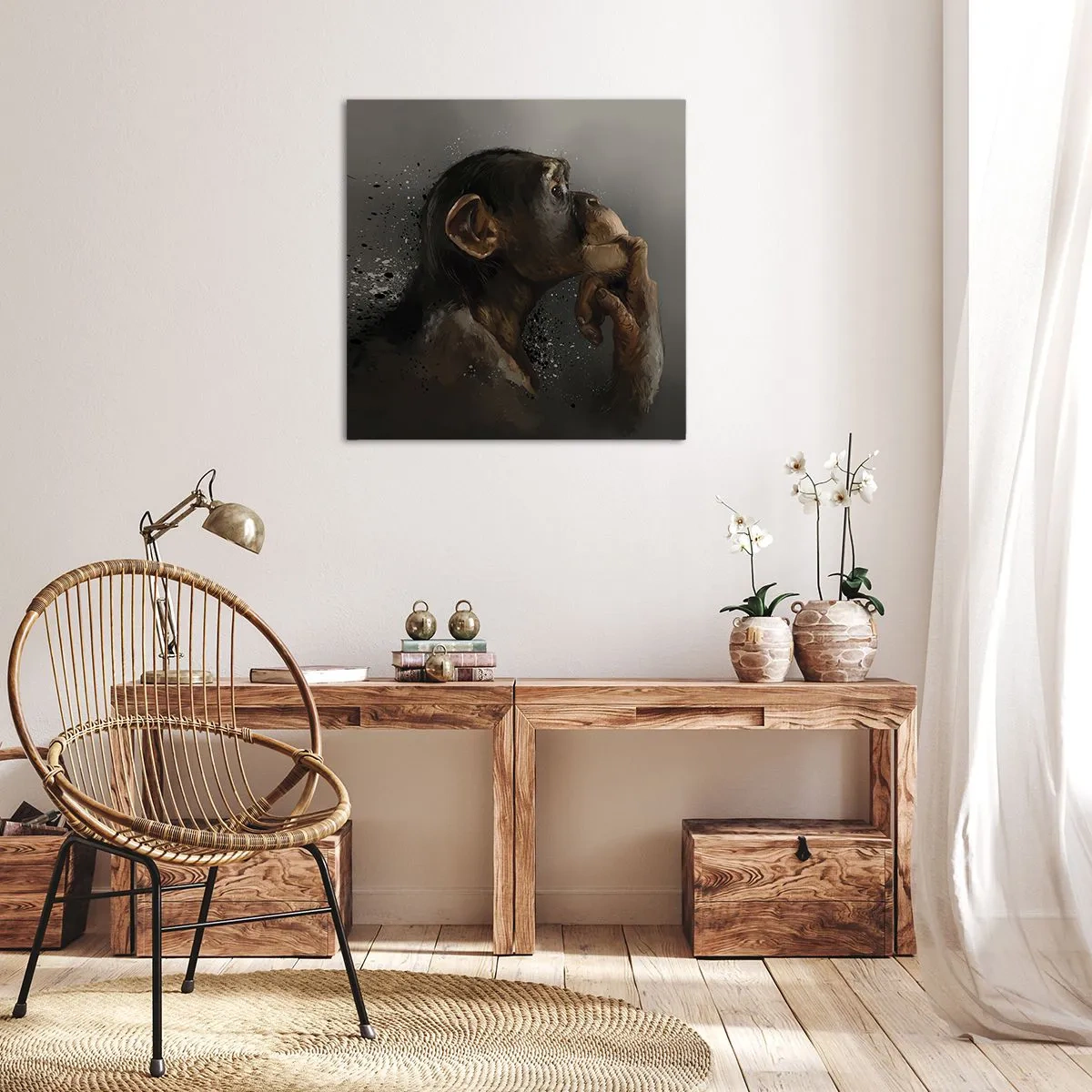Obraz na plátně - Určitě myslitel - 60x60 cm