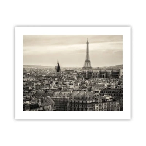 Plakát - Nad střechami Paříže - 50x40 cm
